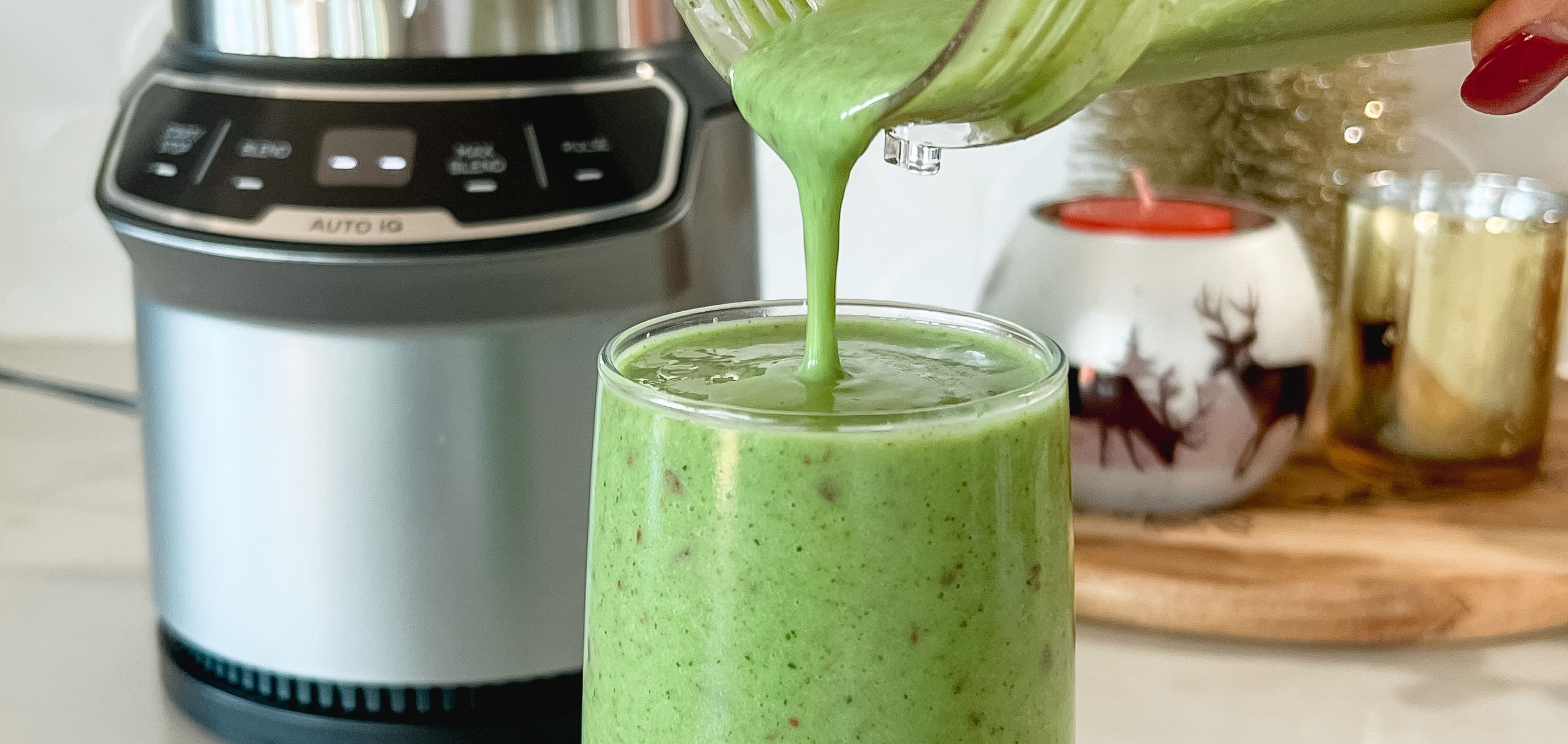 Healthier Choco Chip Mint Smoothie