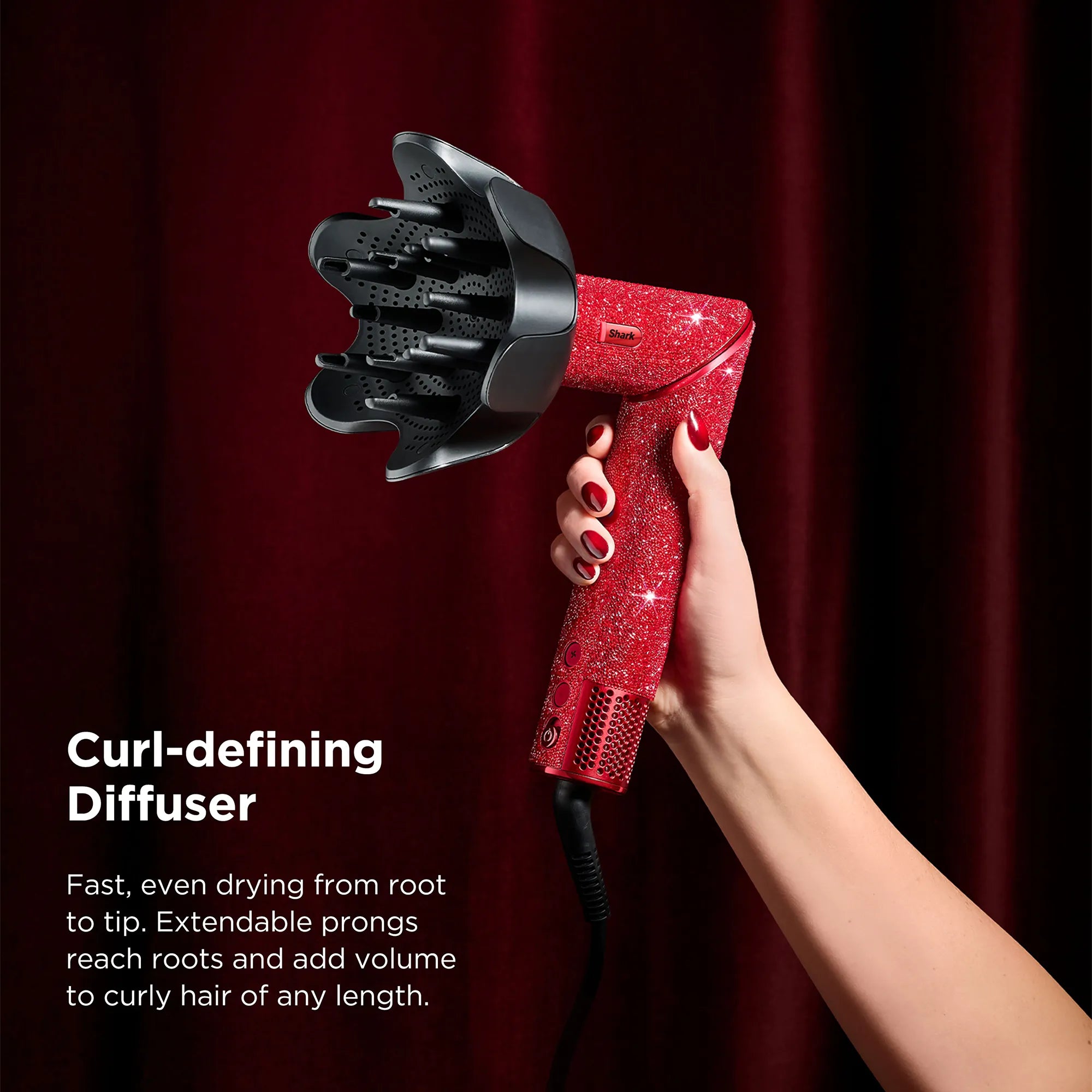Shark FlexStyle Air Styling & Drying System Red Ruby Diamond Limited Edition