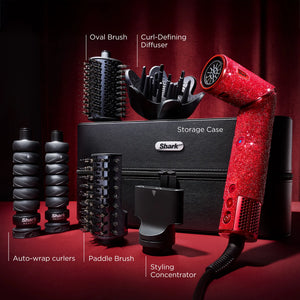 Shark FlexStyle Air Styling & Drying System Red Ruby Diamond Limited Edition